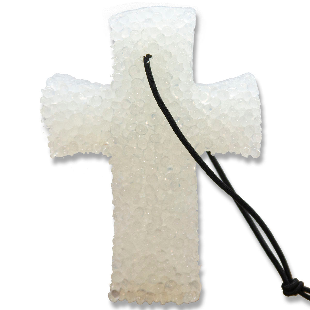 Leather, Lone Star Candles & More’s Premium Strongly Scented Freshies, Authentic Aroma of Genuine Leather, Car & Air Freshener, USA Made in Texas, White Cross 1-Pack