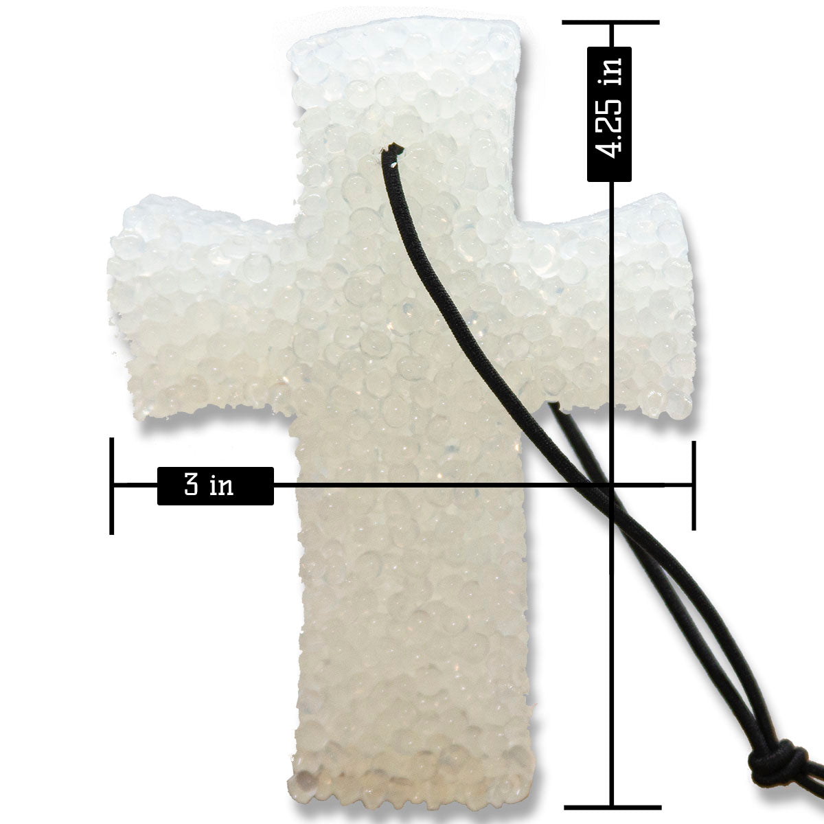 Leather, Lone Star Candles & More’s Premium Strongly Scented Freshies, Authentic Aroma of Genuine Leather, Car & Air Freshener, USA Made in Texas, White Cross 1-Pack