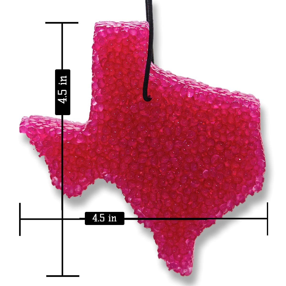 Leather and Lace, Lone Star Candles and More’s Original Aroma of Genuine Leather and Creamy Vanilla, Car & Air Freshener, USA Made in Texas, Magenta Texas State 1-Pack