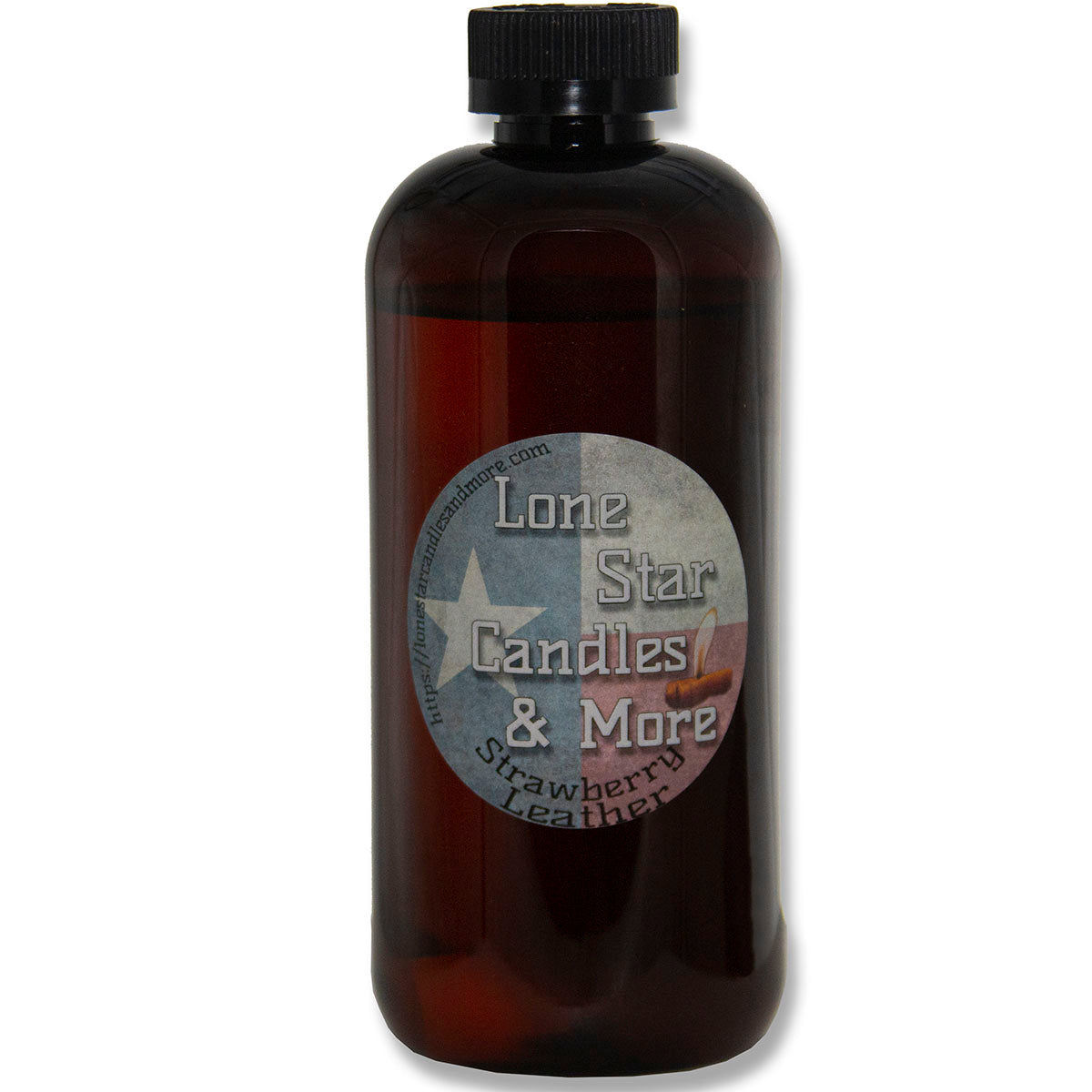 Strawberry Leather, Lone Star Candles & More's Premium Fragrance, Genuine Leather Aroma with Sweet & Juicy Strawberries, USA Made, 64oz