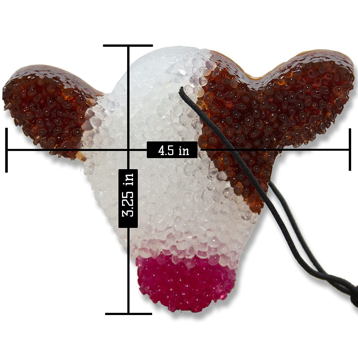 Leather and Lace, Lone Star Candles and More’s Original Aroma of Genuine Leather and Creamy Vanilla, Car & Air Freshener, USA Made in Texas, 3-Color Cute Cow Face 1-Pack