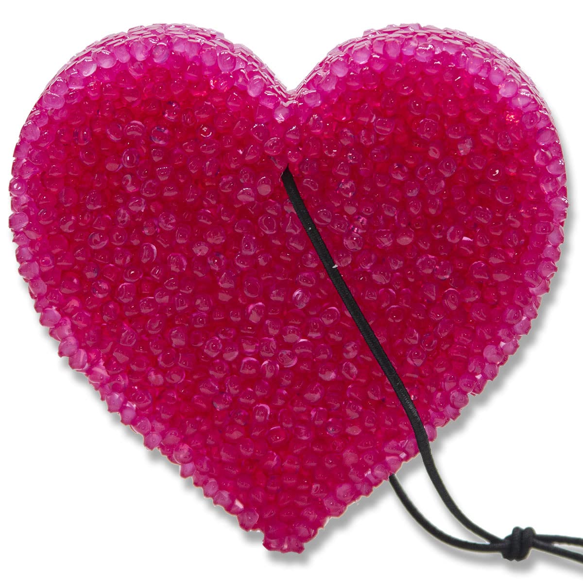 Leather and Lace, Lone Star Candles and More’s Original Aroma of Genuine Leather and Creamy Vanilla, Car & Air Freshener, USA Made in Texas, Magenta Heart 1-Pack
