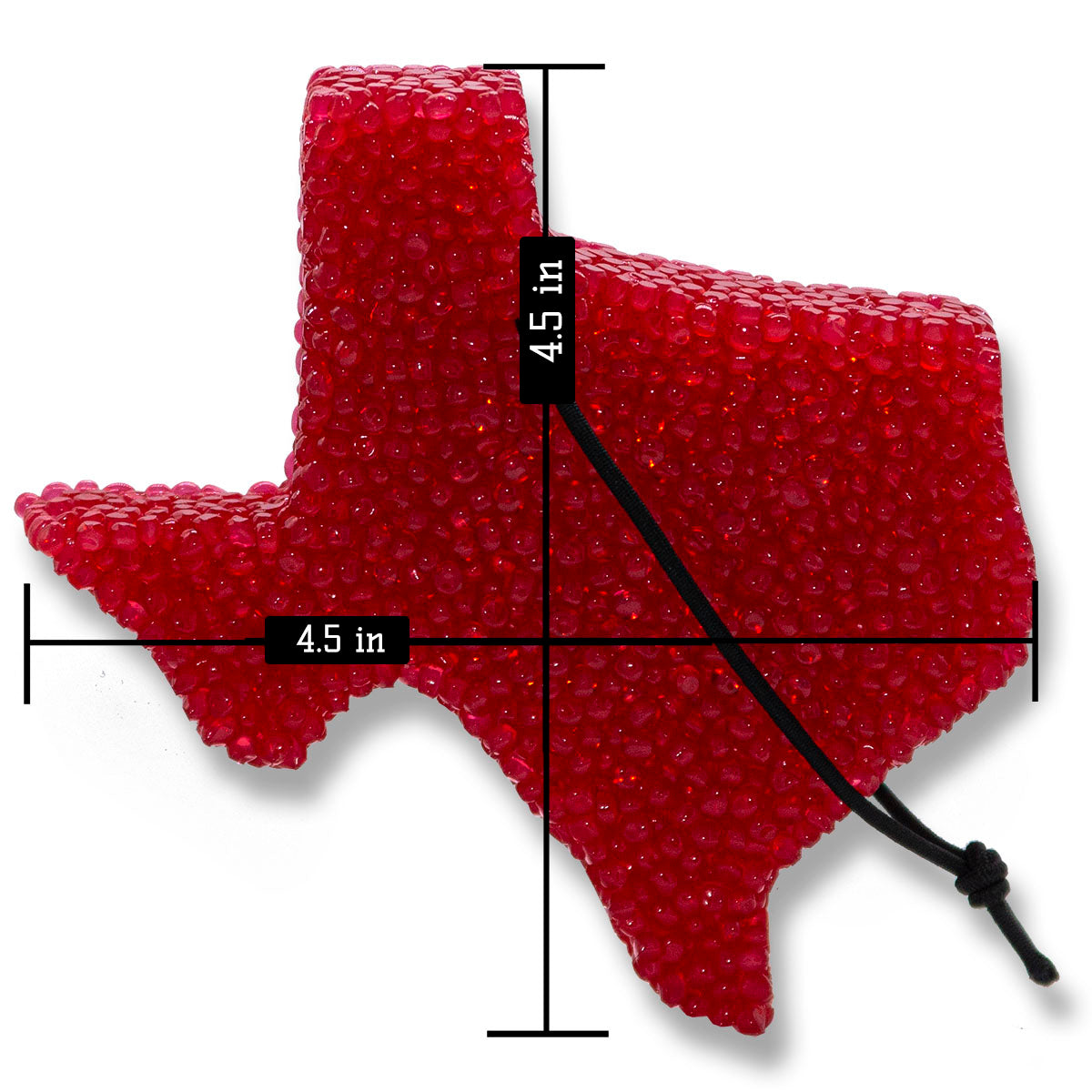 Leather, Lone Star Candles & More’s Premium Strongly Scented Freshies, Authentic Aroma of Genuine Leather, Car & Air Freshener, USA Made in Texas, Red Texas State 1-Pack