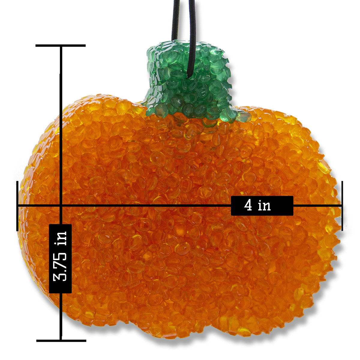 Lone Star Candles & More's Premium Strongly Scented Freshies, Car & Air Freshener, USA Made Pumpkin 1-Pack Dimensions