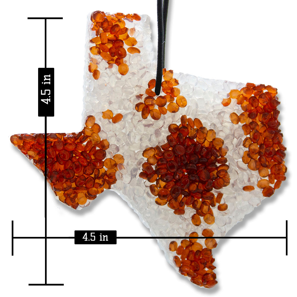 Icy Black, Lone Star Candles & More’s Premium Strongly Scented Freshies, A Uniquely Masculine and Earthy Blend, Car & Air Freshener, USA Made in Texas, TX Cowhide 1-Pack