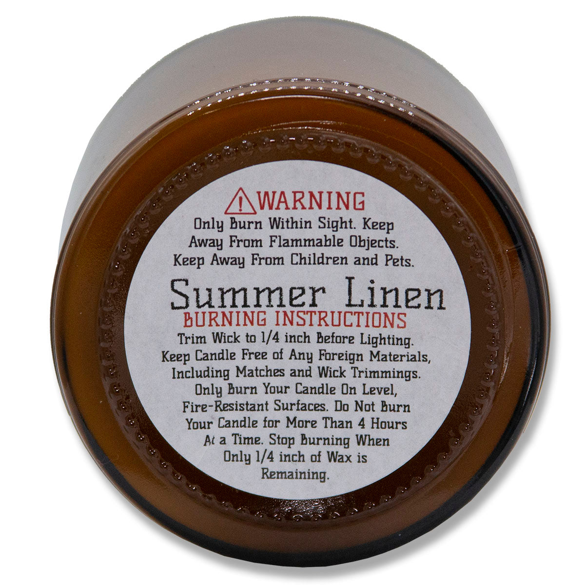 Summer Linen, Lone Star Candles & More's Premium Hand Poured Strongly Scented Soy Wax Gift Candle, A Breath of Fresh Air and Clean Linens, USA Made in Texas, Amber Glass Jar 9oz Best Mom