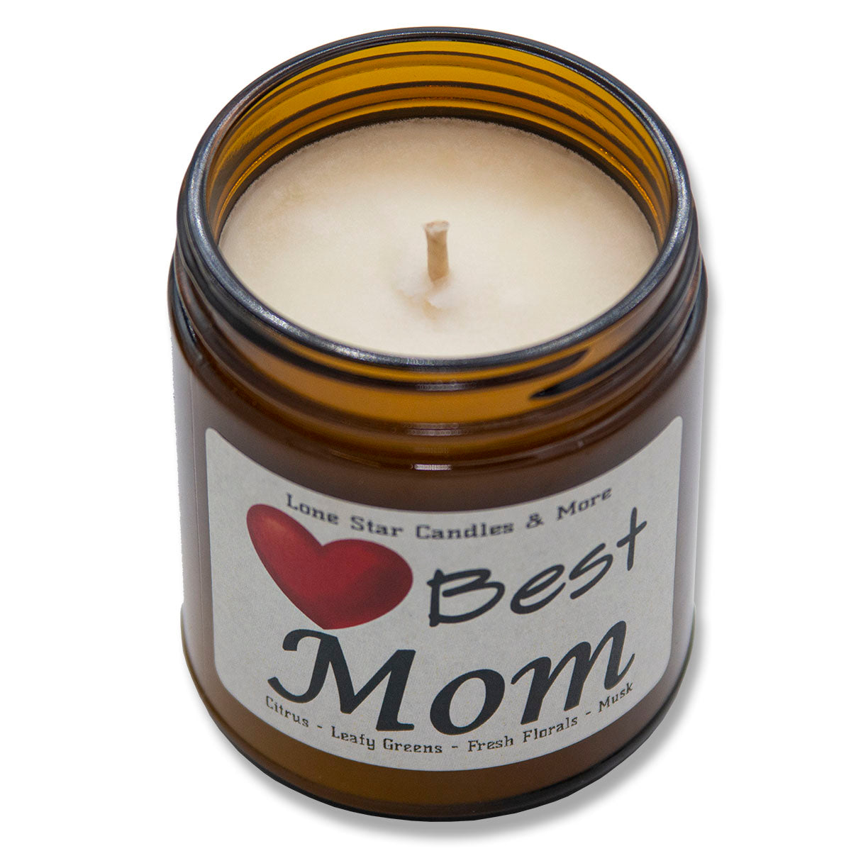 Summer Linen, Lone Star Candles & More's Premium Hand Poured Strongly Scented Soy Wax Gift Candle, A Breath of Fresh Air and Clean Linens, USA Made in Texas, Amber Glass Jar 9oz Best Mom