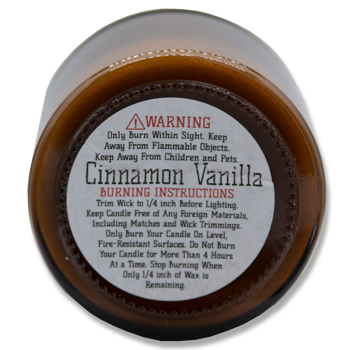 Cinnamon Vanilla, Lone Star Candles & More's Premium Hand Poured Strong Scented Soy Wax Gift Candle, Ground Cinnamon & Sweet Vanilla Bean, USA Made in Texas, Round Amber Glass Jars, 9oz Best Mom