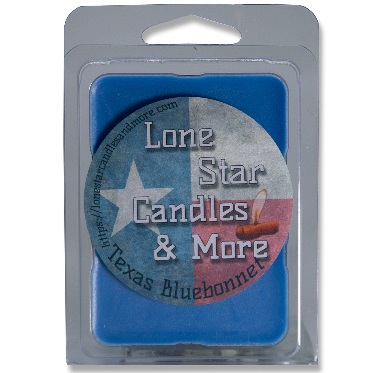 Texas Bluebonnet, Lone Star Candles & More’s Premium Hand Poured Soy Wax Melts, Strongly Scented Aroma of A Field of Bluebonnets, 2.7oz, 6 Strongly Scented Wax Cubes, 1-Pack