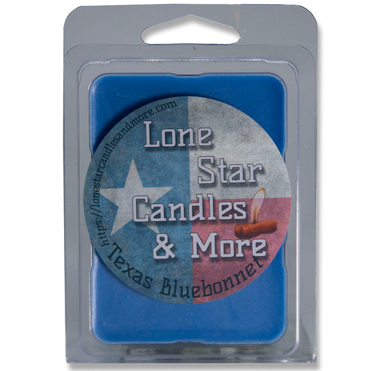Texas Bluebonnet, Lone Star Candles & More’s Premium Hand Poured Soy Wax Melts, Strongly Scented Aroma of A Field of Bluebonnets, 2.7oz, 6 Strongly Scented Wax Cubes, 1-Pack