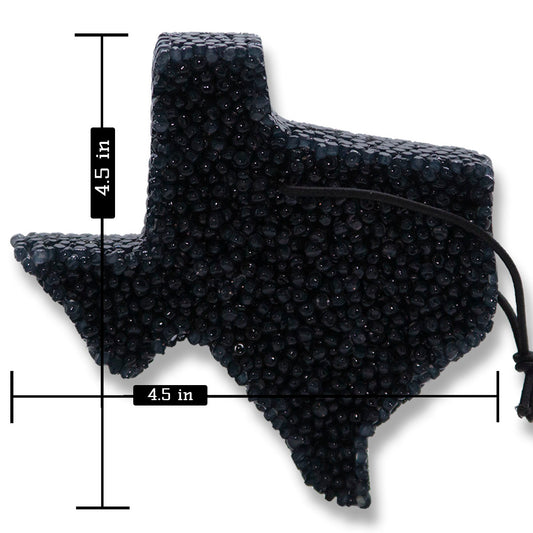 Mahogany Teakwood, Lone Star Candles & More's Premium Strongly Scented Freshies, A Popular Masculine Fragrance Blend, Car & Air Freshener, USA Made in Texas, Black Texas 1-Pack