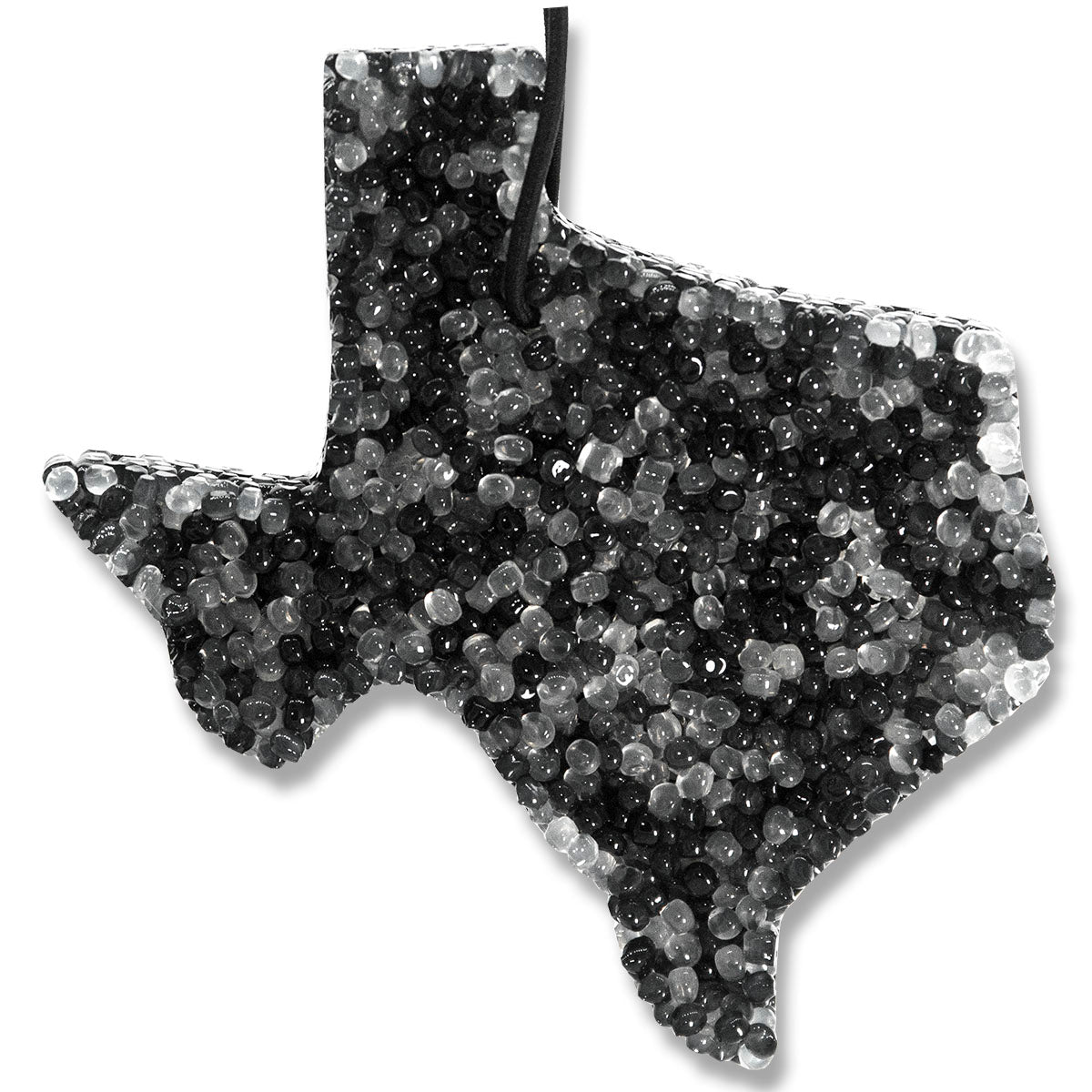 Leather, Lone Star Candles & More’s Premium Strongly Scented Freshies, Authentic Aroma of Genuine Leather, Car & Air Freshener, USA Made in Texas, Black & White Texas State 1-Pack
