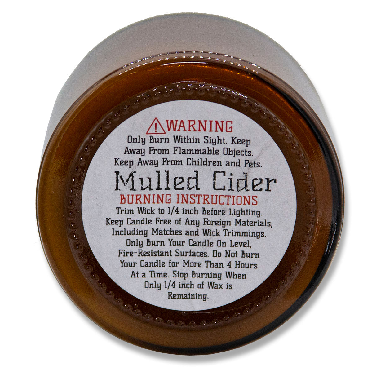 Mulled Cider, Lone Star Candles & More's Premium Hand Poured Strongly Scented Soy Wax Gift Candle, The scent of Sweet N Spicy Cider, USA Made in Texas, Round Amber Glass Jar 9oz Best Mom