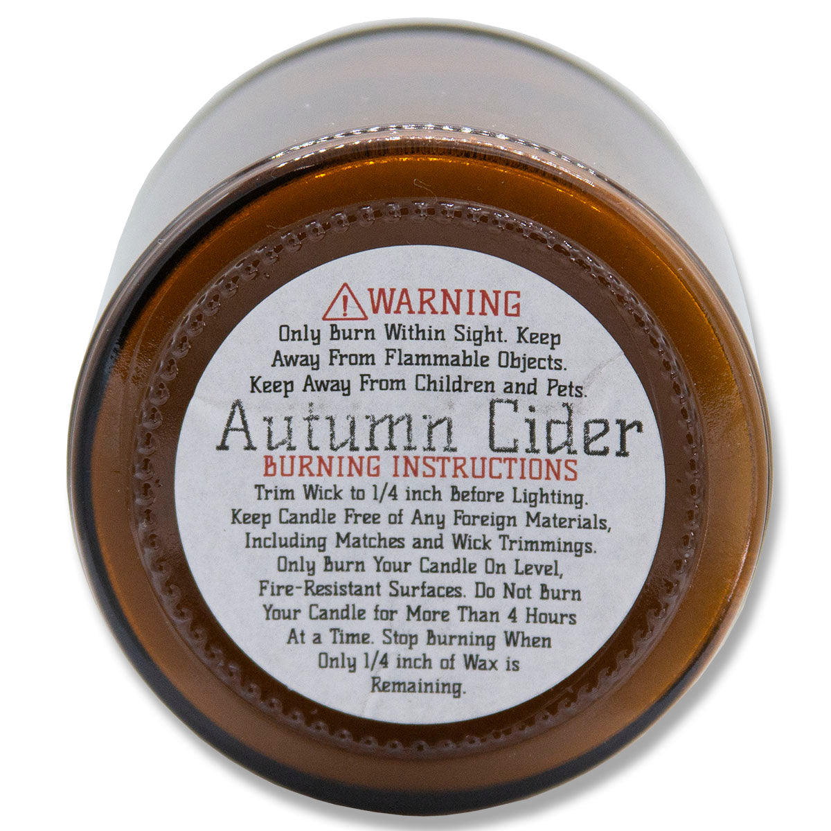 Autumn Cider, Lone Star Candles & More's Premium Hand Poured Strongly Scented Soy Wax Gift Candle, Fall Spices, Sweet Musk, & A Hint of Pineapple, US Made in Texas, Amber Glass Jar 9oz Happy Birthday