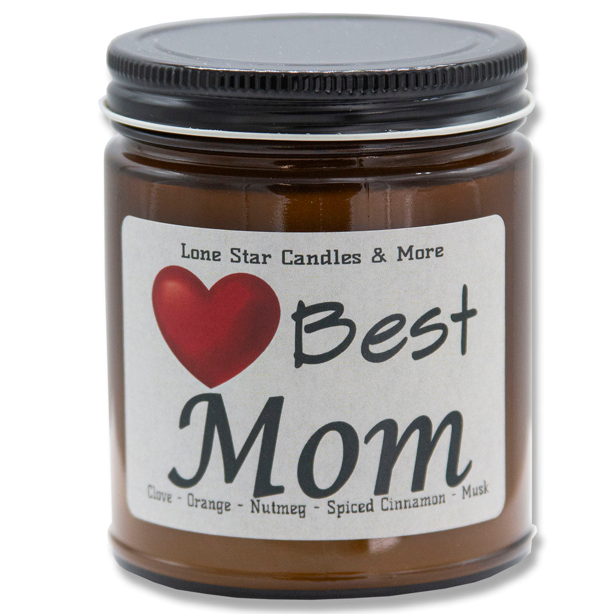 Autumn Cider, Lone Star Candles & More's Premium Hand Poured Strongly Scented Soy Wax Gift Candle, Fall Spices, Sweet Musk, & A Hint of Pineapple, US Made in Texas, Amber Glass Jar 9oz Best Mom