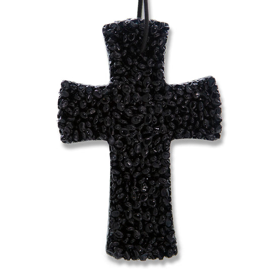 Lone Star Candles & More's Premium Strongly Scented Freshies, Car & Air Freshener, USA Made, Black Cross 1-Pack