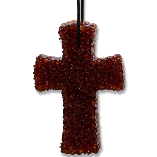 Lone Star Candles & More's Premium Strongly Scented Freshies, Car & Air Freshener, USA Made, Brown Cross 1-Pack