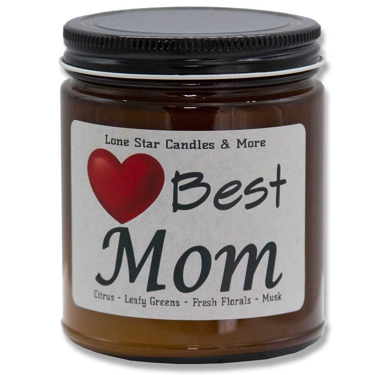 Summer Linen, Lone Star Candles & More's Premium Hand Poured Strongly Scented Soy Wax Gift Candle, A Breath of Fresh Air and Clean Linens, USA Made, Amber Glass Jar 9oz Best Mom