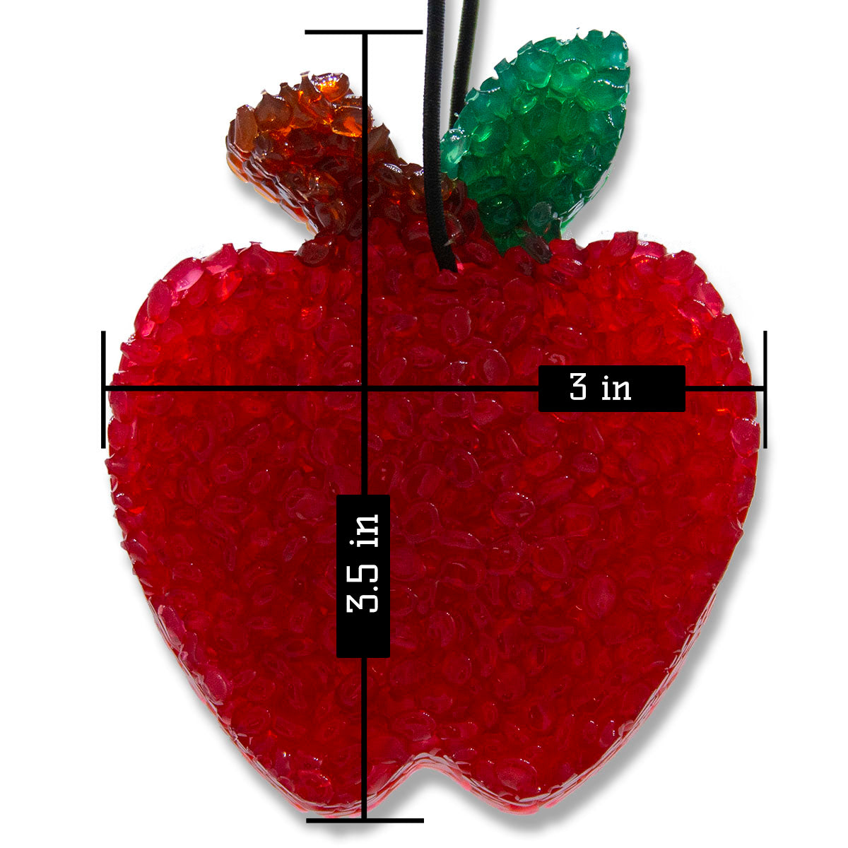 Lone Star Candles & More's Premium Strongly Scented Freshies, Car & Air Freshener, USA Made, Apple 1-Pack